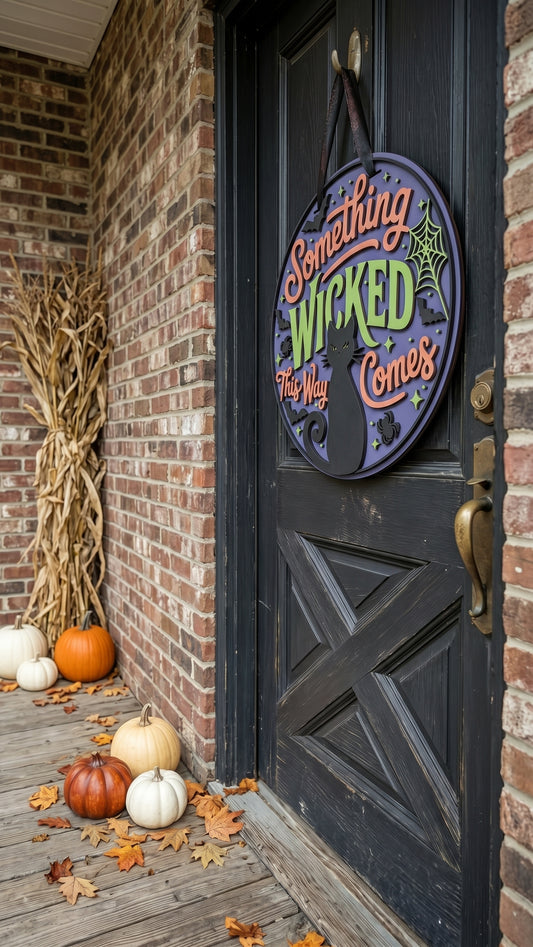 Something Wicked – 3D Layered Door Hanger