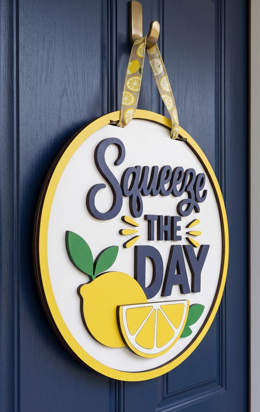 Squeeze the Day – 3D Layered Door Hanger