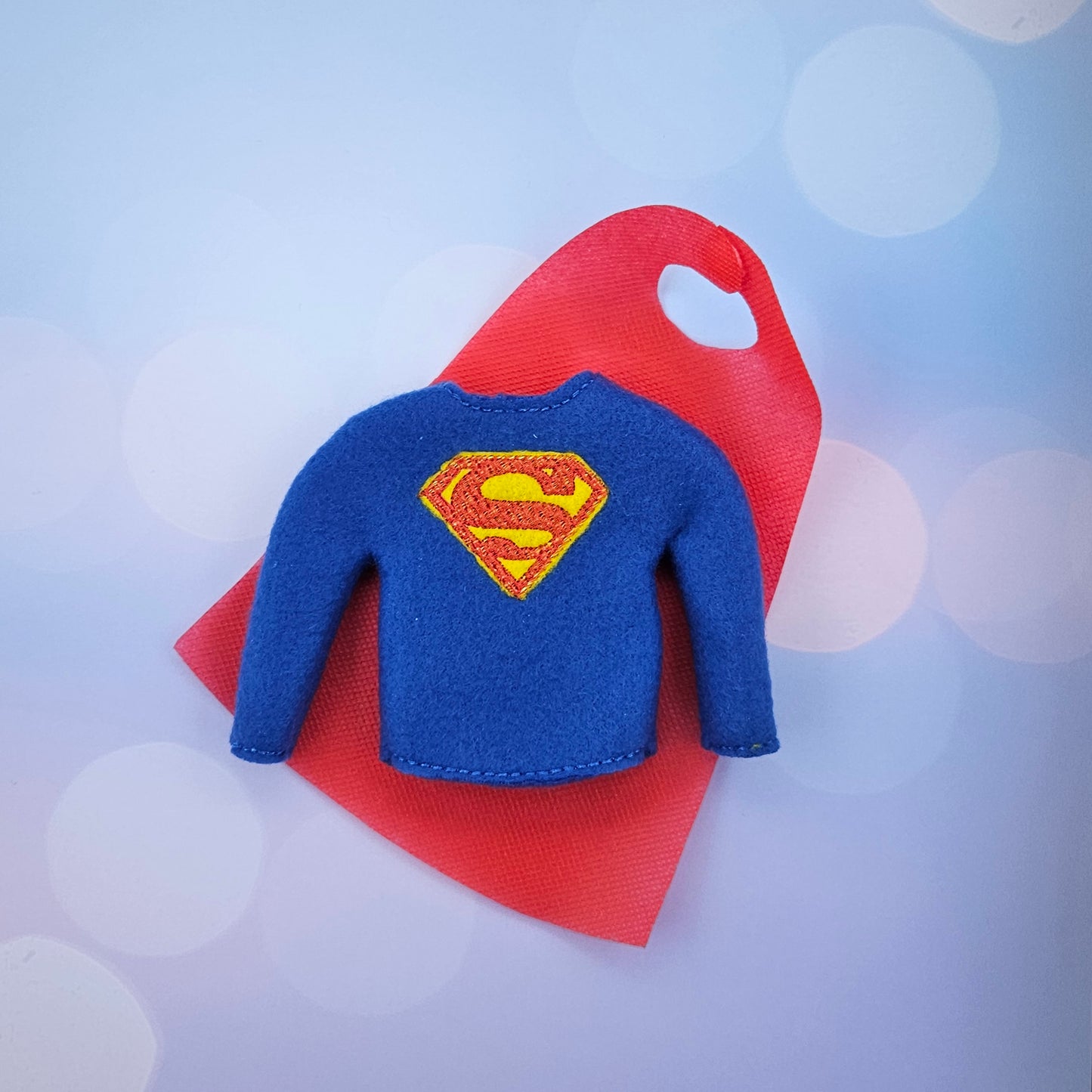 Man of Might Elf Costume – Embroidered Super Elf Outfit with Cape