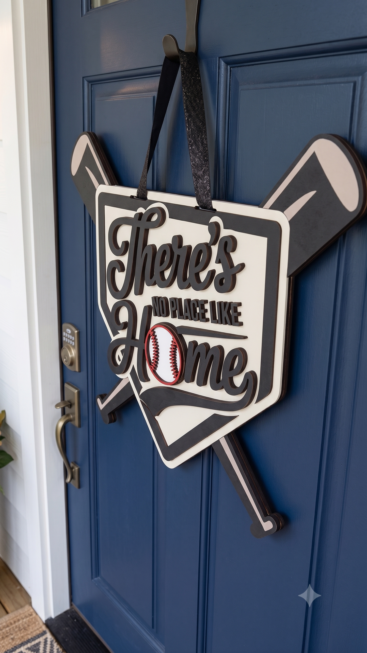 There's No Place Like Home – Layered Wooden Door Hanger