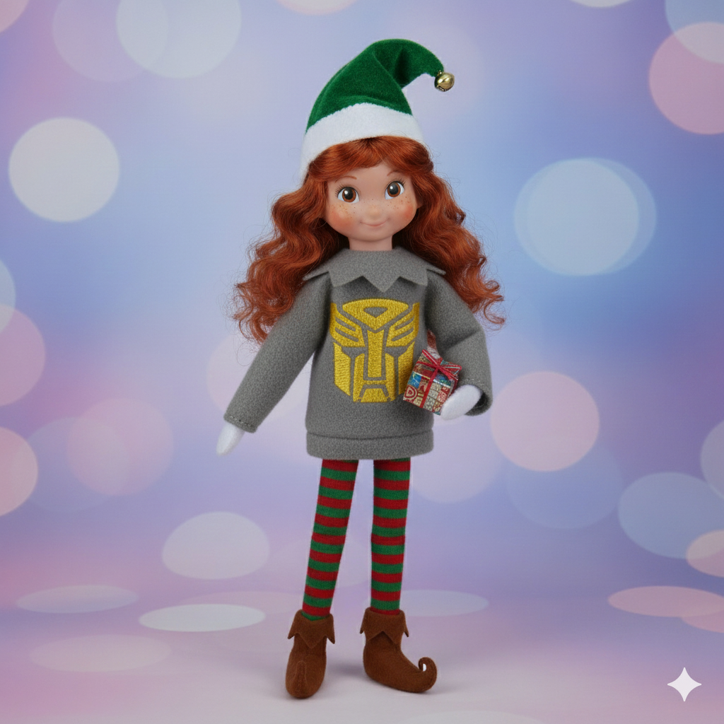 Transformer Good Guys Elf Sweater – Heroic Embroidered Fleece Outfit