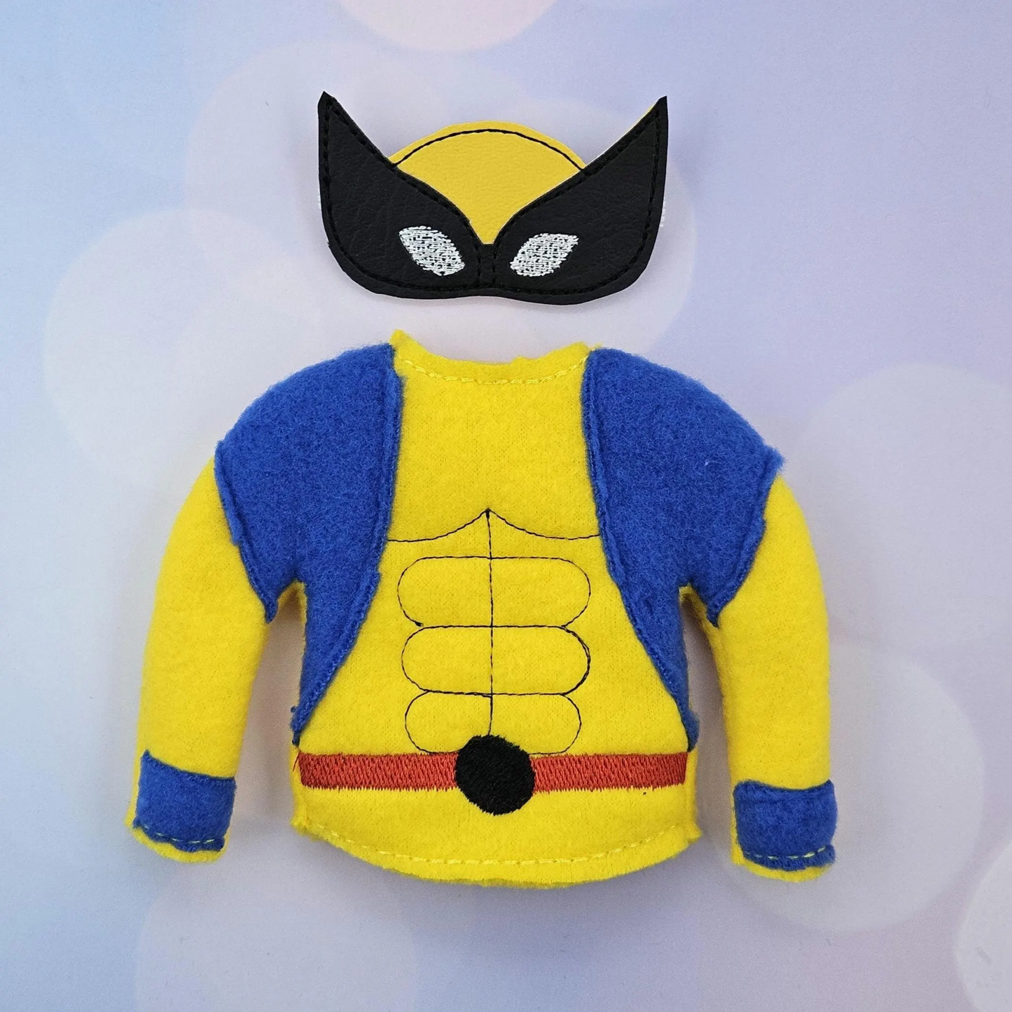 Steel Claw Man Elf Costume – Classic Yellow & Blue Hero Elf Outfit