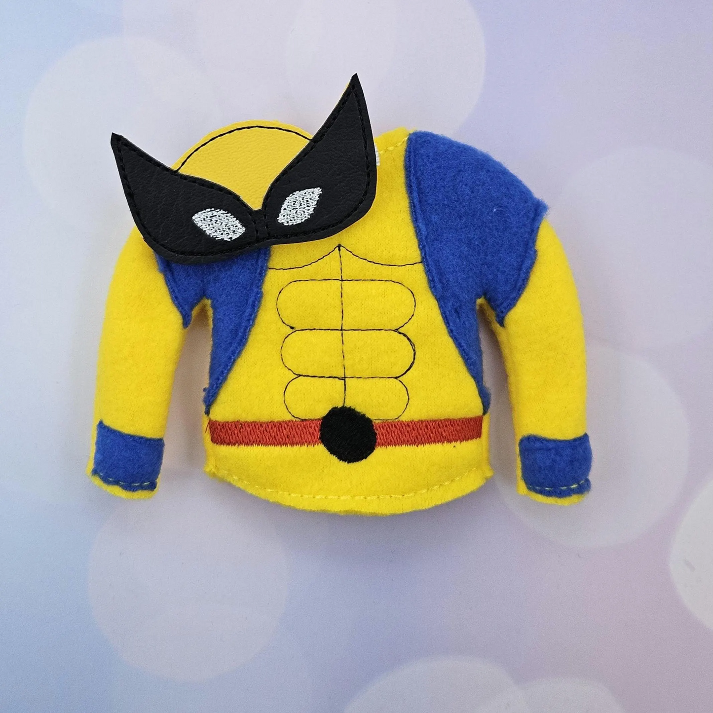 Steel Claw Man Elf Costume – Classic Yellow & Blue Hero Elf Outfit