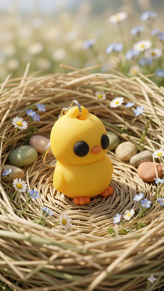 Flexi Baby Chick – Articulated Fidget Keychain