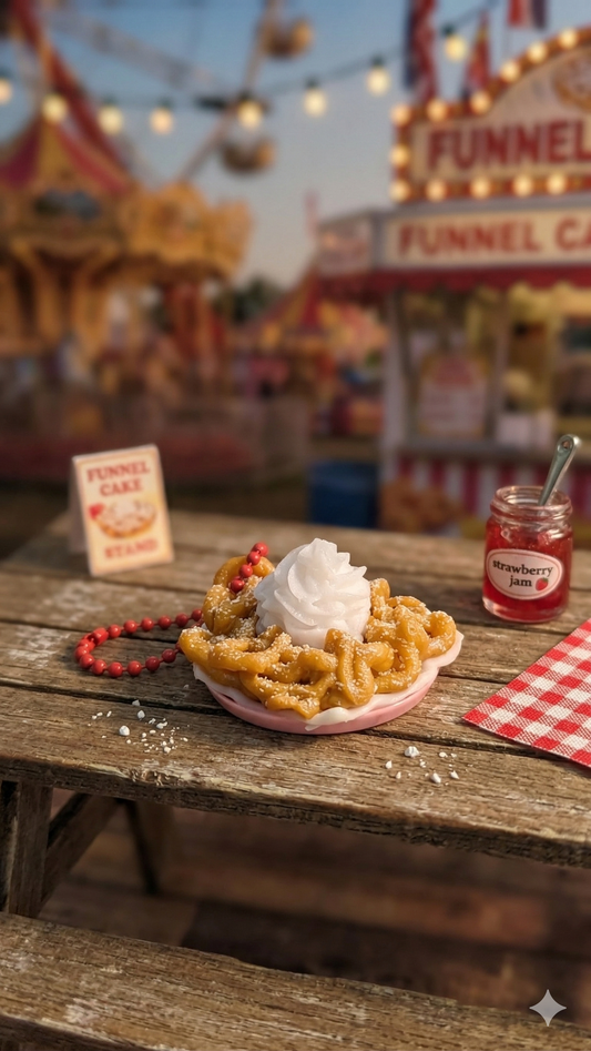 Funnel Cake – Pressable Fidget Keychain