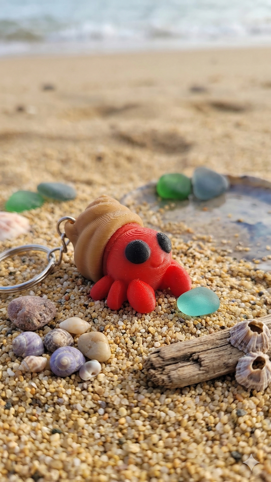 Flexi Hermit Crab – Articulated Fidget Keychain