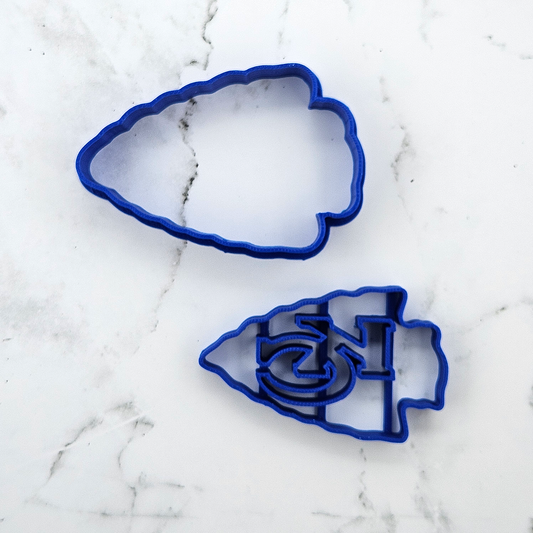 KC Football Arrowhead – Nerdy Cutters™ 2-Piece Set