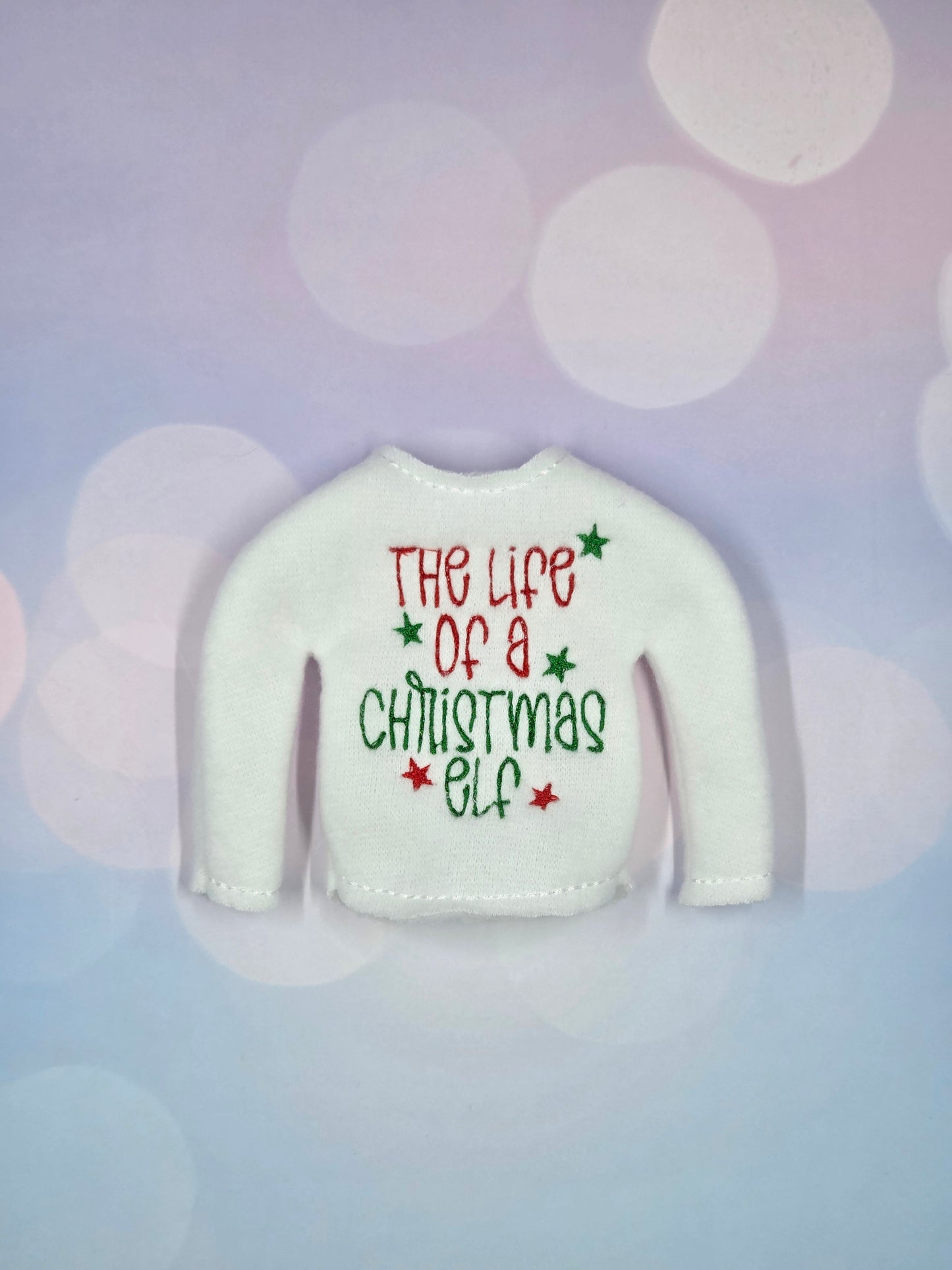 The Life of a Christmas Elf – Embroidered Elf Sweater & Accessorizing Headband