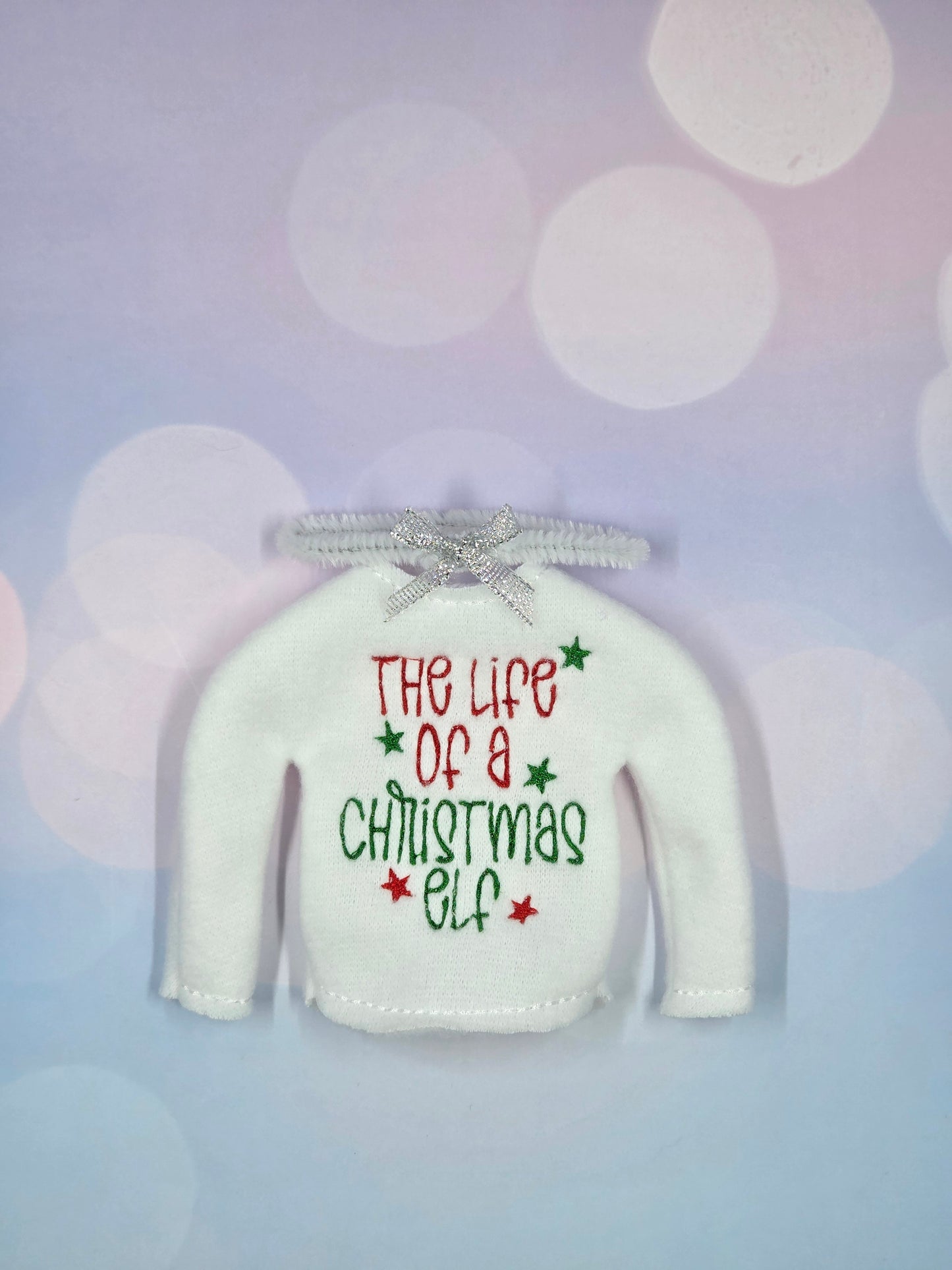 The Life of a Christmas Elf – Embroidered Elf Sweater & Accessorizing Headband