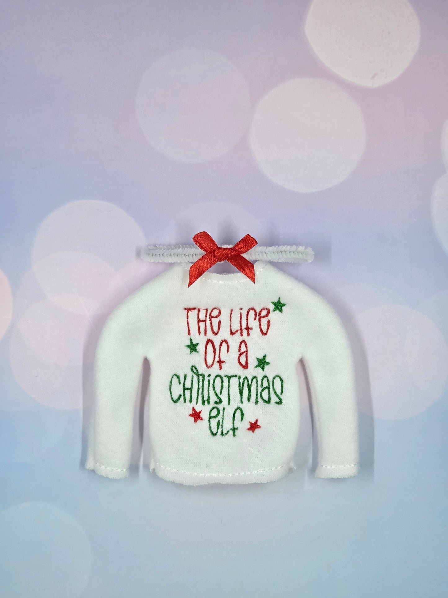 The Life of a Christmas Elf – Embroidered Elf Sweater & Accessorizing Headband