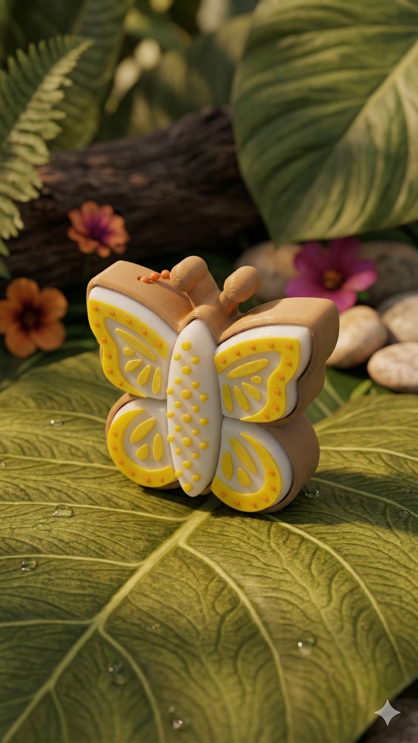 Butterfly 5-Way Fidget Clicker - 3D Printed Sensory Toy | Wee Bit Nerdy