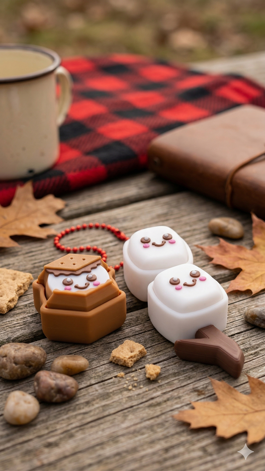 S’mores – Pressable Fidget Keychain